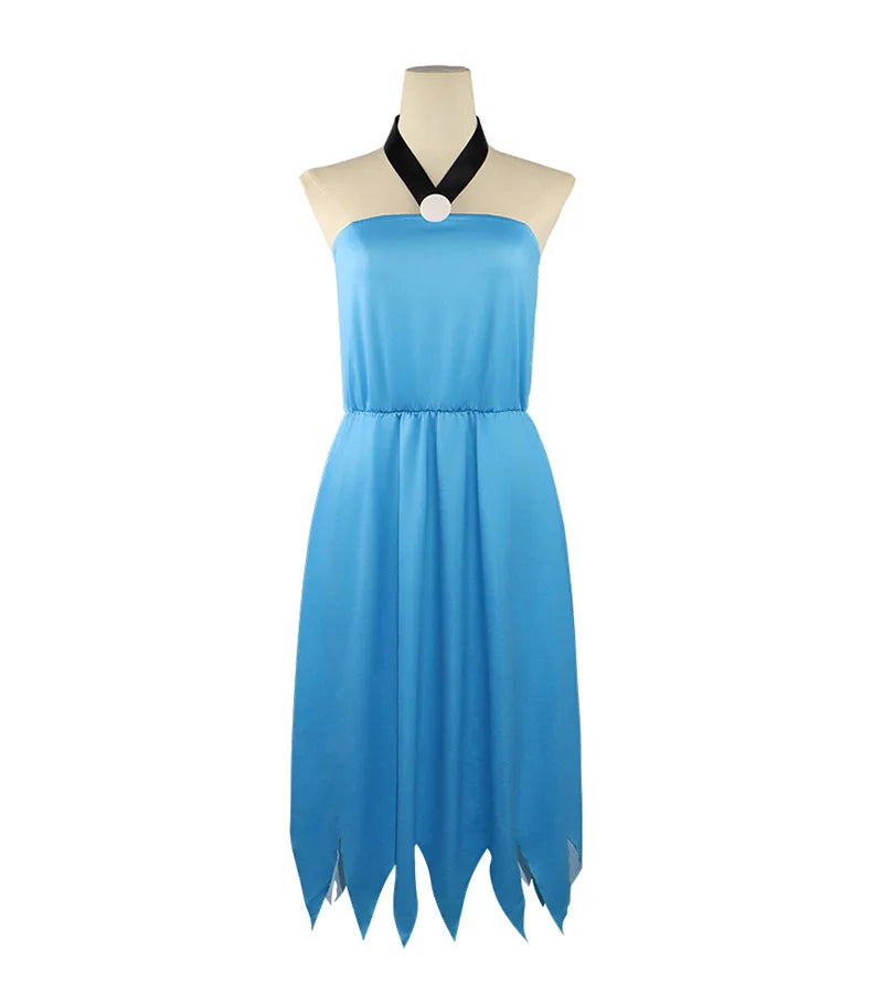 Women Men Flintstone Cosplay Halloween Costume Tv&Movie Role Play Dress and One Piece Set for Adults Party Carnival Wear