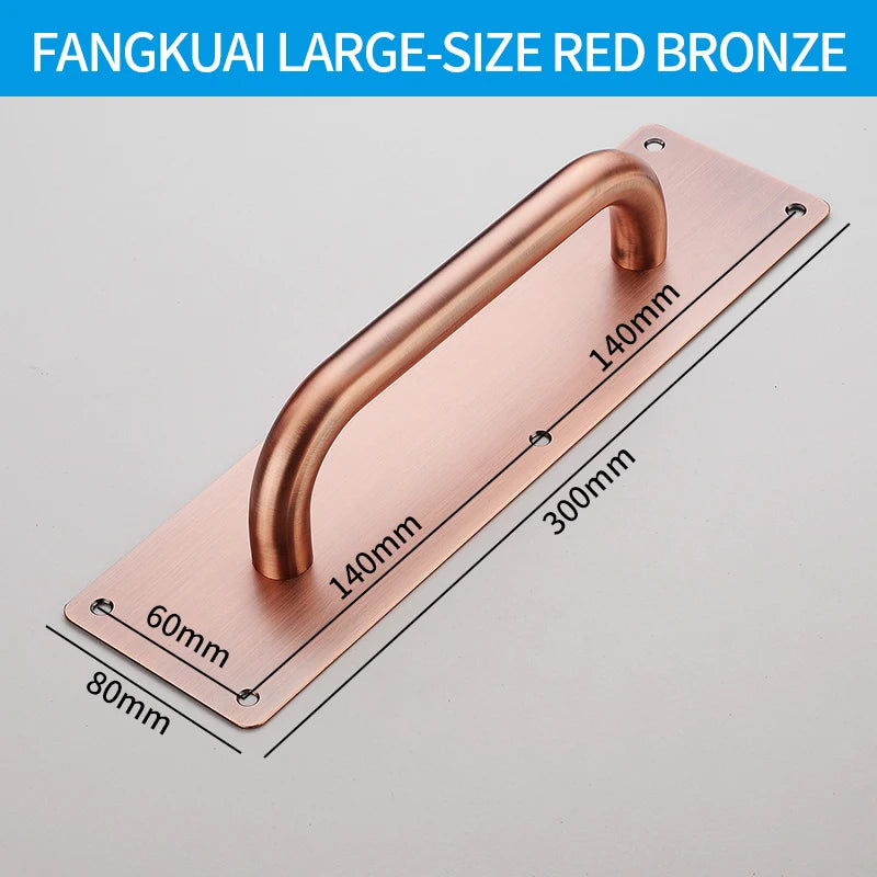 Stainless Steel Doors Handle Sliding Barn Door Handle Furniture Kitchen Cabinet Drawer Handles Pull And Push Door Hardware