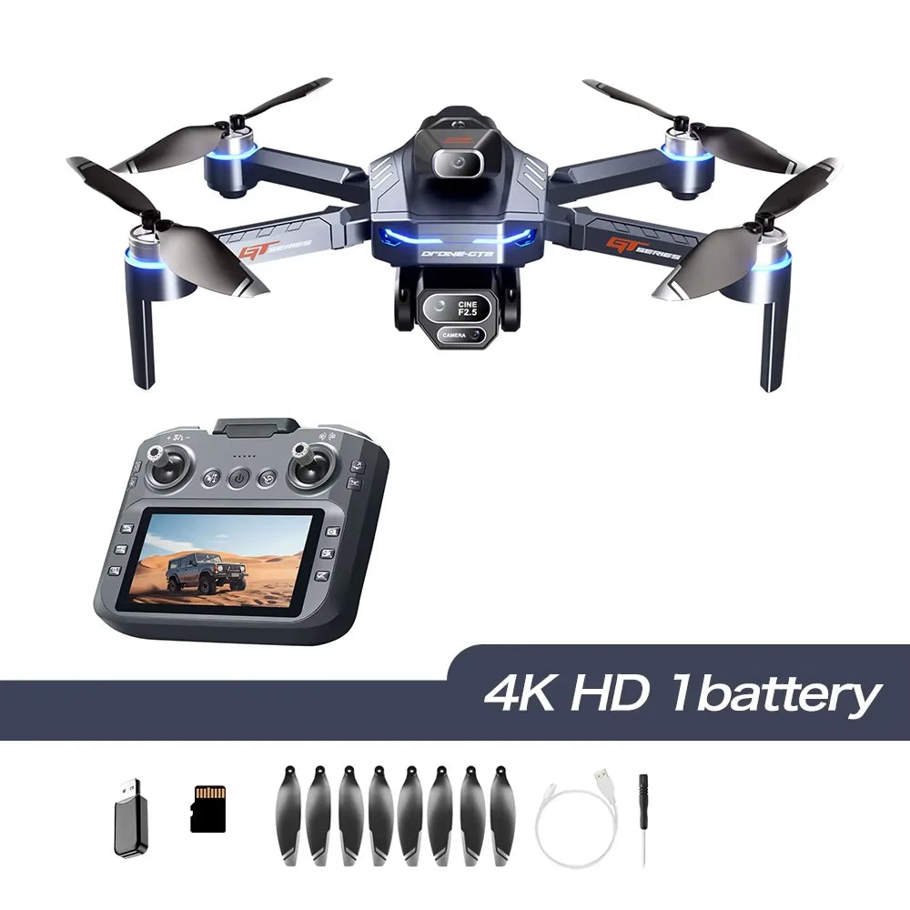 New GT8 Drone Aerial Deone Foldable Quadcopter Obstacle Avoidance GPS WIFI Drones With Camera HD 8K GPS Professional Dual Camera