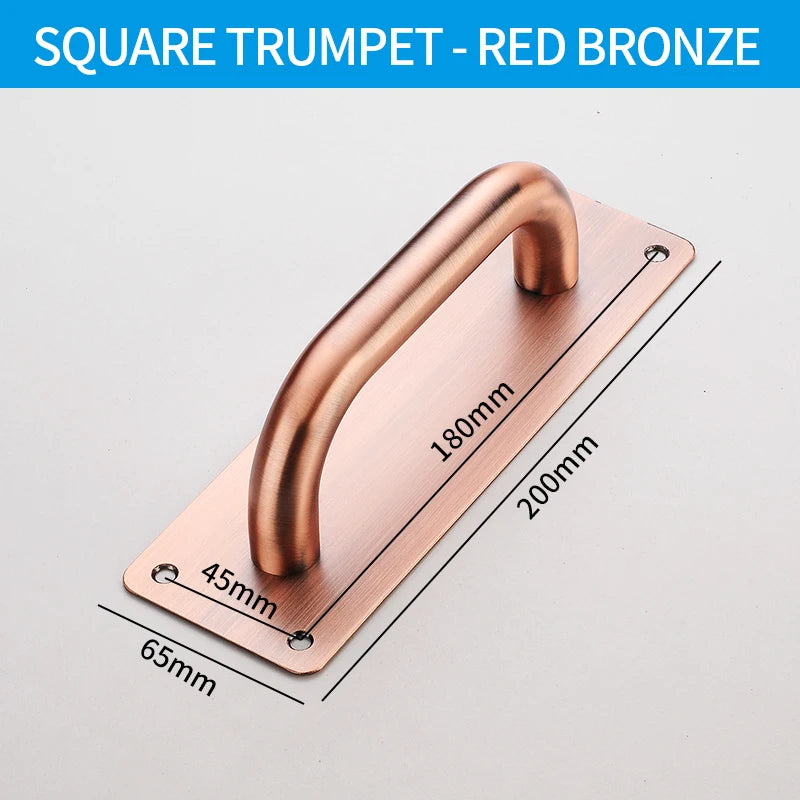 Stainless Steel Doors Handle Sliding Barn Door Handle Furniture Kitchen Cabinet Drawer Handles Pull And Push Door Hardware