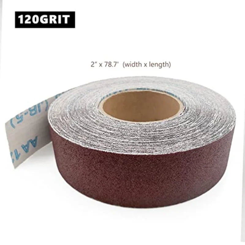 2/6/8 M Sandpaper Roll Continuous Abrasive Ready To Cut Emery Cloth For Drum Sander Woodworking Automotive Metal Sanding