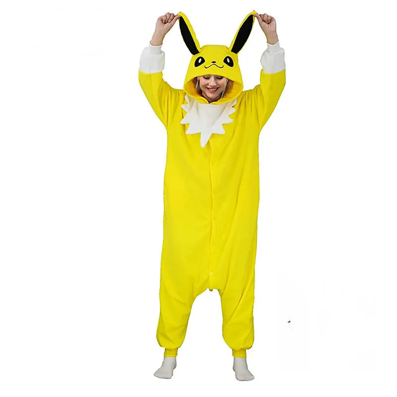 Snorlax Squirtle Mewtwo Onesie Kigurumi Gengar Cosplay Costume Halloween Adult Anime Cat Eevee Pajamas Pijama