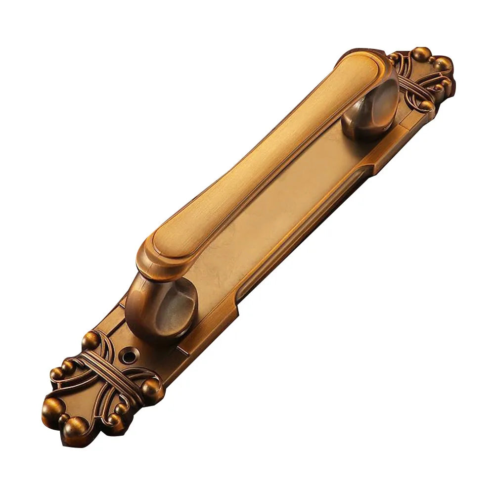 Door Handle European Antique Exposed Wooden Sliding Push-pull Door Handle For Furniture Cabinets Drawers Wardrobes Hardware