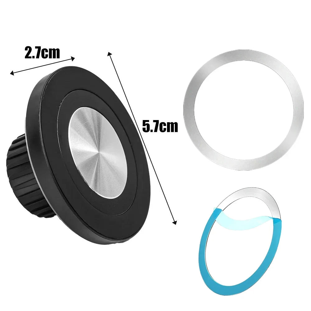 Universal 17mm Ball Head Base Magnet Brackets For MagSafe Car Mount Accessories Mini Magnetic Car Phone Holder Parts For iPhone
