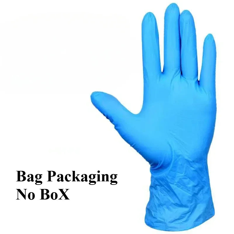 10-100PCS Blue Nitrile Gloves Disposable Cleaning Gloves for Kitchen Dishwashing Waterproof Latex Free Powder Free Work Glove