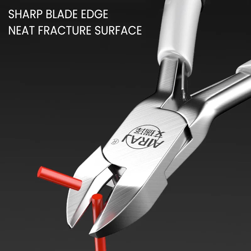 AIRAJ Mini Cutting Pliers Multi-Function Electrical Wire Cable Cutters Tools Stainless Steel Nipper Side Shear Snips Hand Tools