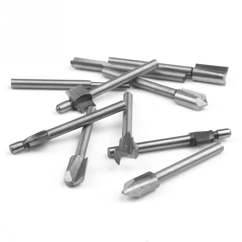 Woodworking Router Bit HSS Milling Cuuter for Dremel Rotary Tools DIY Wood Carbide Carving Engraving Trimming Drilling Carpentry