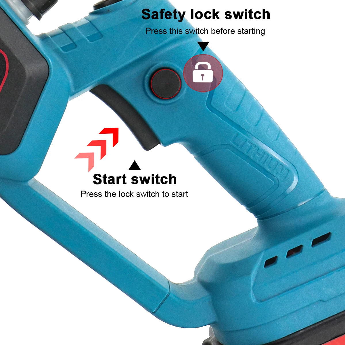 8 Inch Cordless Chainsaw Electric Handheld Wood Cutter + 2Battery For Makita UK