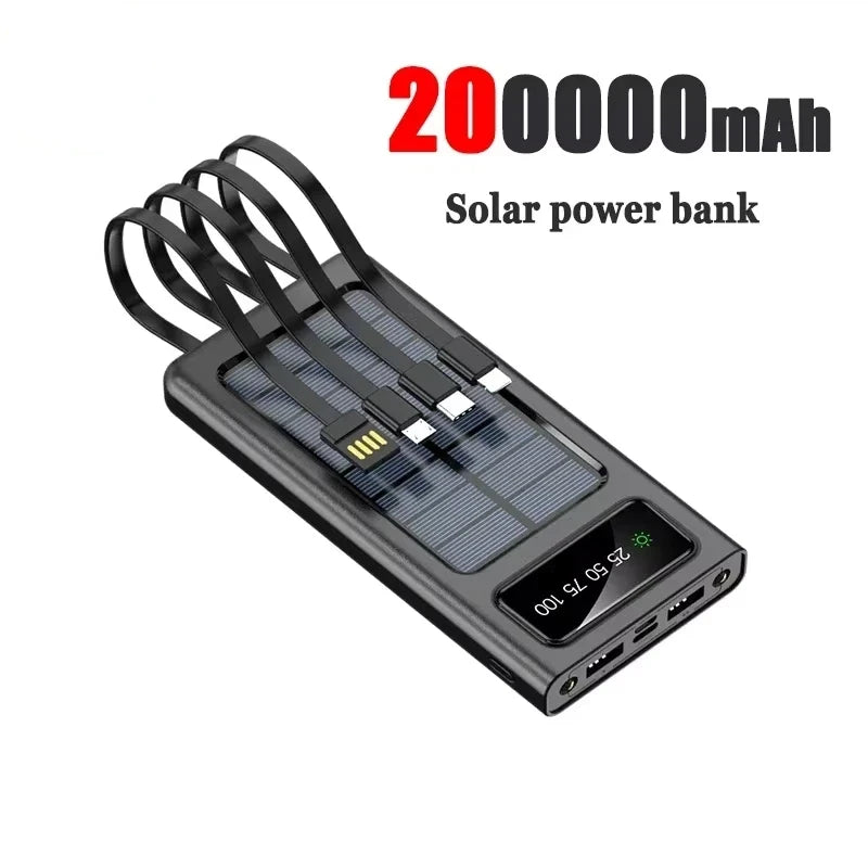 200000mAh portable power bank 4W fast charging