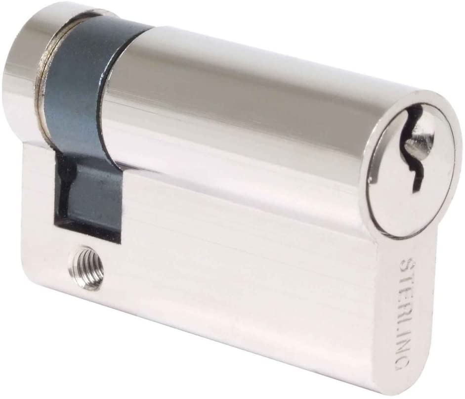 Euro Single Sided Profile (Short) Half Cylinder 61mm - Nickel Finish, 50/11