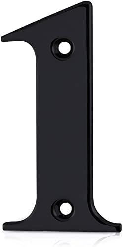 Elegant Front Door House Number Numerals in White, Polished Chrome, Polished Gold, Satin Silver, Black, 0, 1, 2, 3, 4, 5, 6, 7, 8, 9