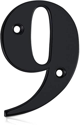 Elegant Front Door House Number Numerals in White, Polished Chrome, Polished Gold, Satin Silver, Black, 0, 1, 2, 3, 4, 5, 6, 7, 8, 9