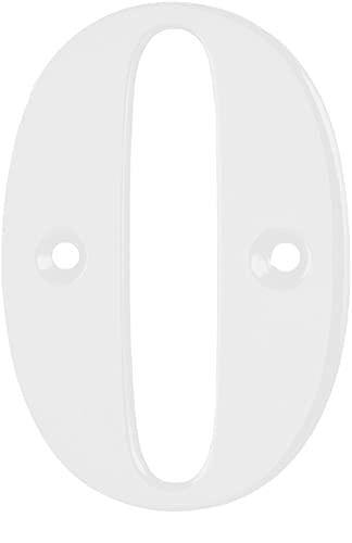 Elegant Front Door House Number Numerals in White, Polished Chrome, Polished Gold, Satin Silver, Black, 0, 1, 2, 3, 4, 5, 6, 7, 8, 9