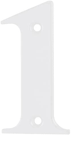 Elegant Front Door House Number Numerals in White, Polished Chrome, Polished Gold, Satin Silver, Black, 0, 1, 2, 3, 4, 5, 6, 7, 8, 9