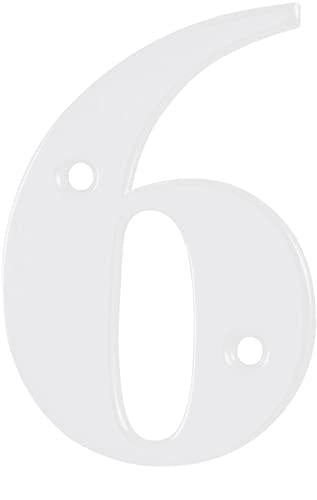 Elegant Front Door House Number Numerals in White, Polished Chrome, Polished Gold, Satin Silver, Black, 0, 1, 2, 3, 4, 5, 6, 7, 8, 9