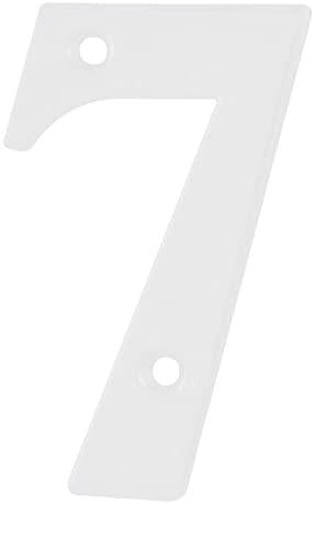 Elegant Front Door House Number Numerals in White, Polished Chrome, Polished Gold, Satin Silver, Black, 0, 1, 2, 3, 4, 5, 6, 7, 8, 9