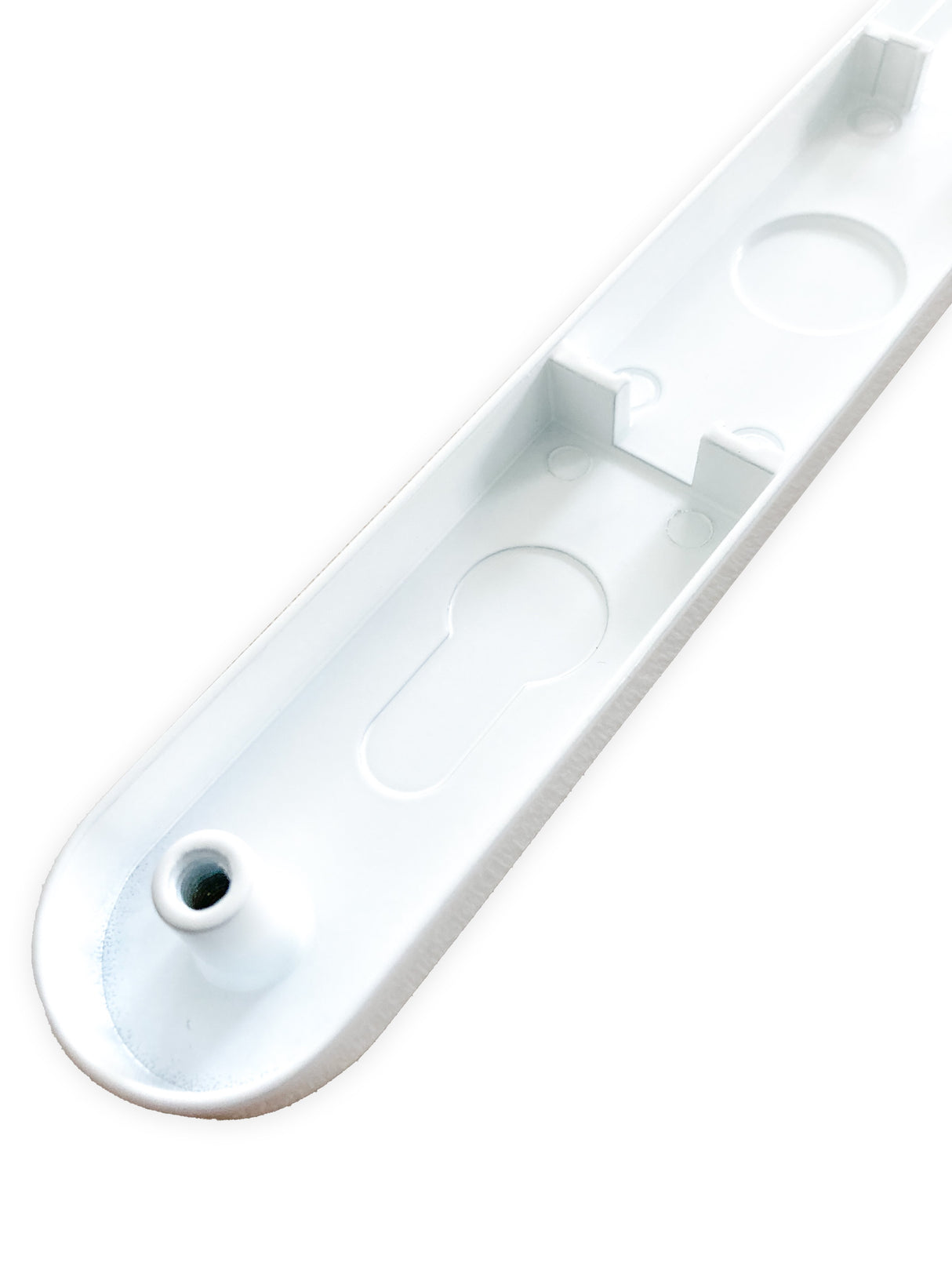 Blank Metal Plate External Cover for uPVC, Aluminium and Composite Door Handles - Long Back Plate Available in White, Polished Chrome, Black, Polished Gold and Anthracite Grey