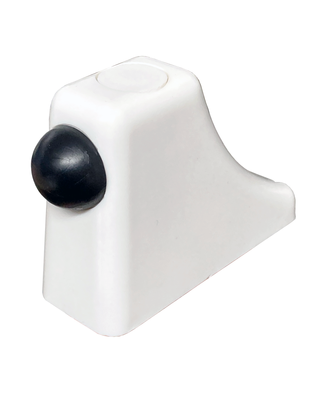 Plastic Moulded Door Stop for UPVC Sliding Doors White