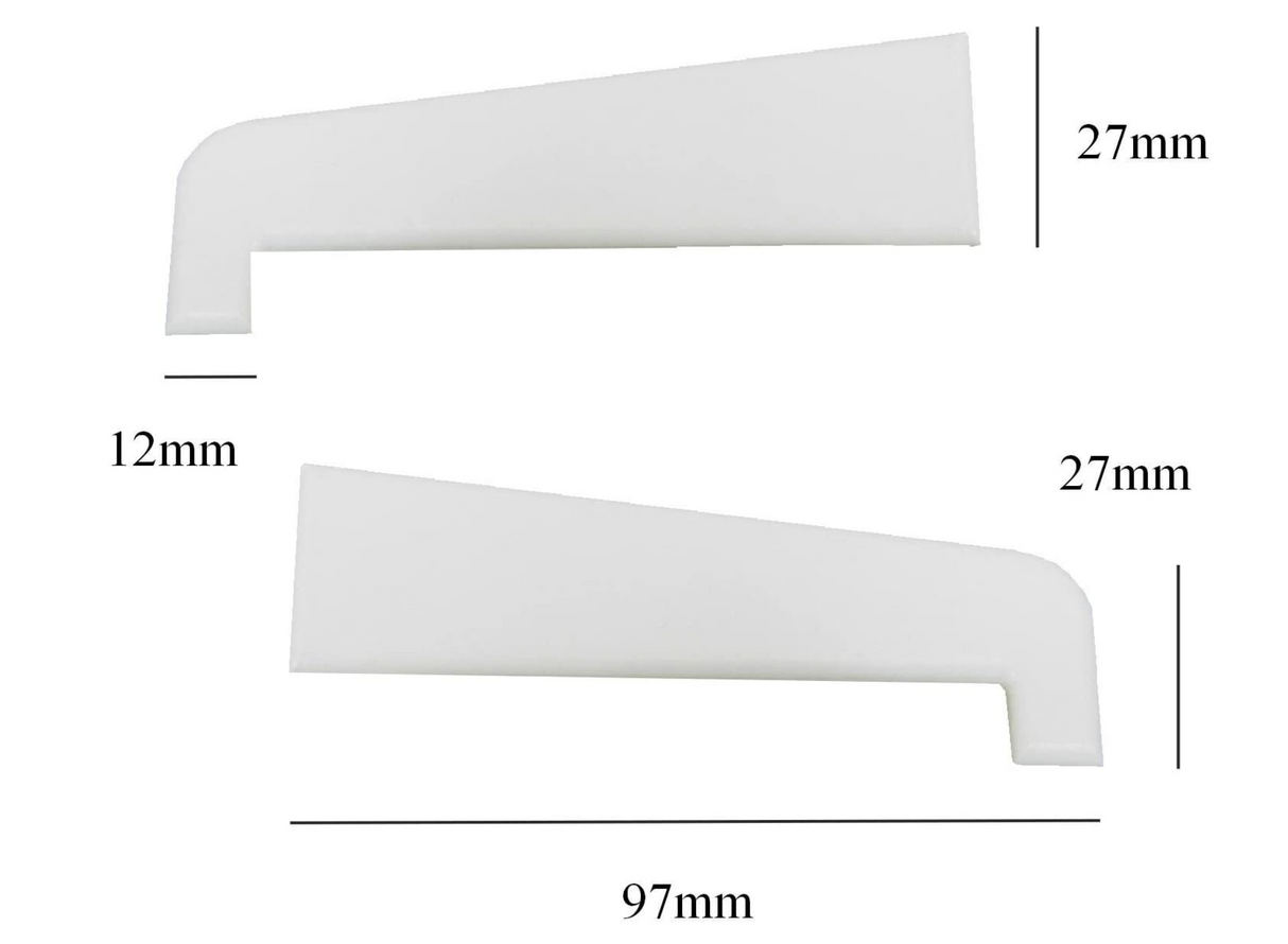 Eurocell UPVC Window and Door Cill End Caps - Suitable for White, Anthracite Grey, Rosewood and Golden Oak