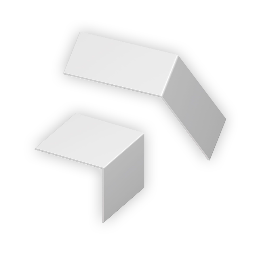 Adjustable angle rigid pvc flexible corner trim