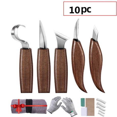 Wood Carving Chisel Cutter Knife Tools Set UK