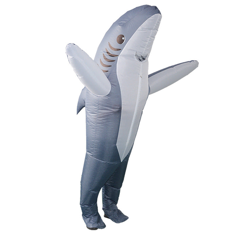 Inflatable Costume Explosive Costume Shark Game Fancy Dress Halloween Jumpsuit Cosplay Costume Gift