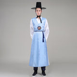 South Korea Hanbok Men's Traditional Court Costume Ancient Costume Long Robe Shirt Ethnic Minority Korean Portrait Performance Costume