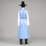 South Korea Hanbok Men's Traditional Court Costume Ancient Costume Long Robe Shirt Ethnic Minority Korean Portrait Performance Costume