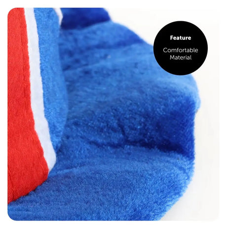 Soft Union Flag Top Hat – Velour Hat for VE Day, King’s Coronation & B UK