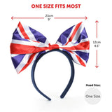 Union Flag Bow Headband – Classic 40s-Inspired Hair Accessory in Multi UK