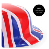 Union 6 Pack Union Flag Bowler Hats – Classic Plastic Hat for VE Day UK