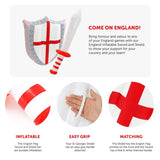 England Inflatable Sword & Shield Set – 24" Sword & 18"x13" Shield – Perfect for Sports Events & English Celebrations!