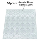 100Pcs Soft Silicone Rubber Anti Slip Bumpers Feet Pads Damper Buffer Cabinet Bumpers Silicone Furniture Pads Drawer Door Pad
