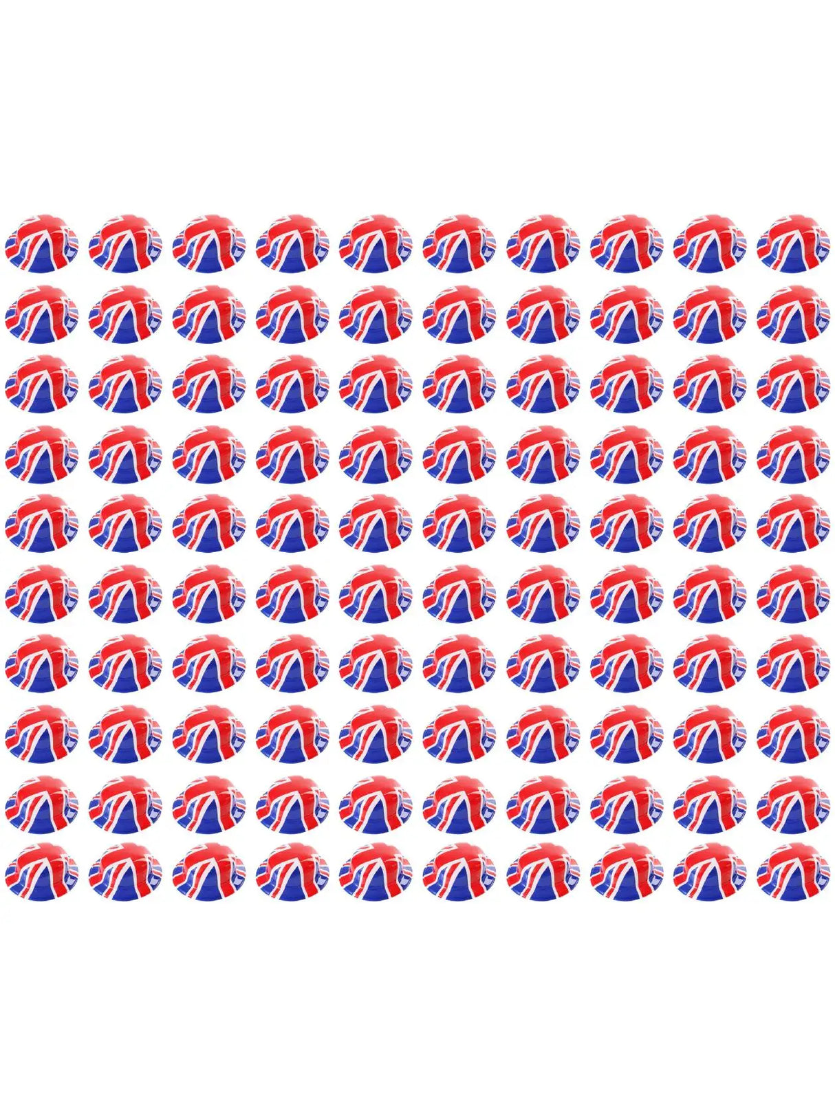 Union 6 Pack Union Flag Bowler Hats – Classic Plastic Hat for VE Day UK
