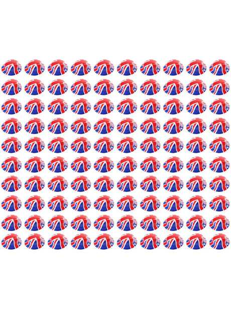 Union 6 Pack Union Flag Bowler Hats – Classic Plastic Hat for VE Day UK