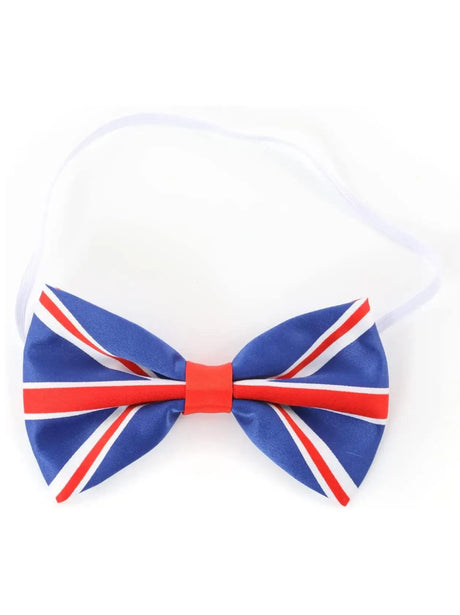 Union Flag Bow Tie – Elasticated Patriotic Accessory in Multipacks for UK