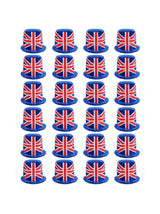 Soft Union Flag Top Hat – Velour Hat for VE Day, King’s Coronation & B UK