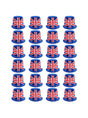 Soft Union Flag Top Hat – Velour Hat for VE Day, King’s Coronation & B UK