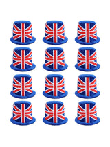 Soft Union Flag Top Hat – Velour Hat for VE Day, King’s Coronation & B UK