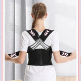 Back Brace Posture Support for Women and Men, Shoulder Straightener Adjustable Full Back Support Upper and Lower Back and Neck