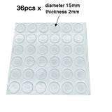 100Pcs Soft Silicone Rubber Anti Slip Bumpers Feet Pads Damper Buffer Cabinet Bumpers Silicone Furniture Pads Drawer Door Pad