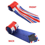 Union Flag Necktie – 58" Long, One Size Fits All – Perfect for VE Day UK