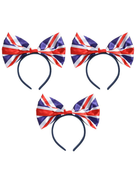 Union Flag Bow Headband – Classic 40s-Inspired Hair Accessory in Multi UK