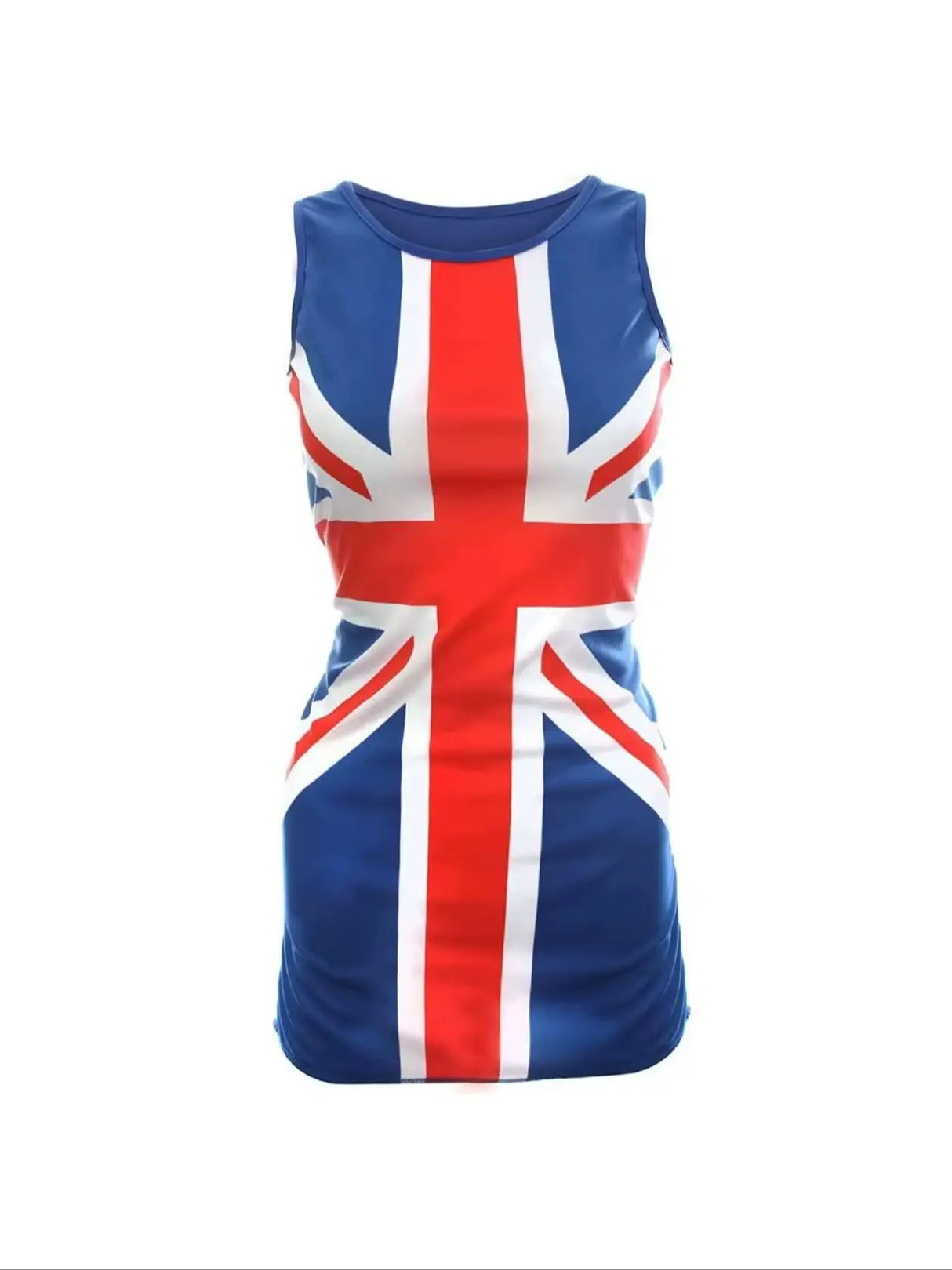Ladies Union Flag Dress - Red, White and Blue Union Flag Flag Classic Dress – 90s Music Icons, Brit Pop, VE Day, Jubilee Dress