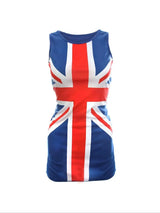 Ladies Union Flag Dress - Red, White and Blue Union Flag Flag Classic Dress – 90s Music Icons, Brit Pop, VE Day, Jubilee Dress