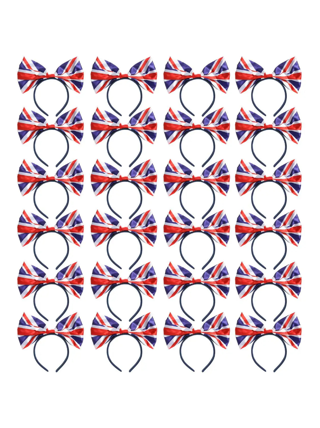 Union Flag Bow Headband – Classic 40s-Inspired Hair Accessory in Multi UK