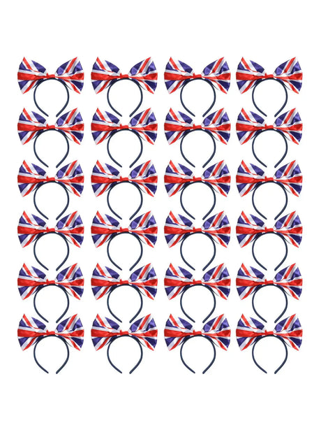 Union Flag Bow Headband – Classic 40s-Inspired Hair Accessory in Multi UK