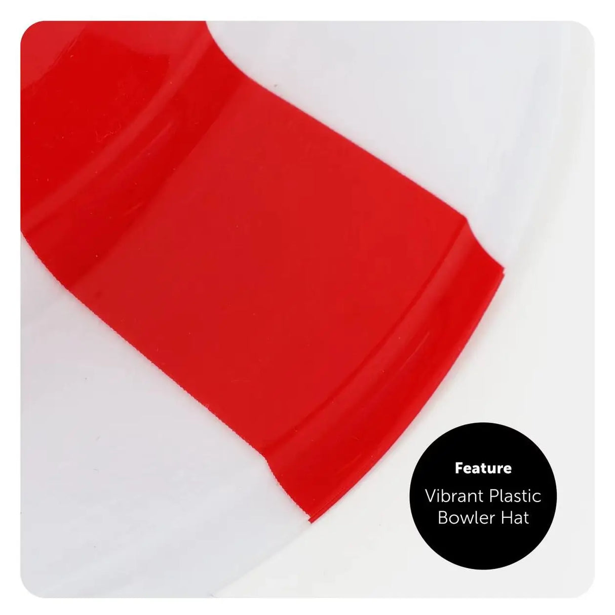 6 Pack England Bowler Hat - Fancy Dress Accessory Hat St Georges Day English Flag Sporting Events