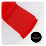 6 Pack England Bowler Hat - Fancy Dress Accessory Hat St Georges Day English Flag Sporting Events