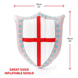 England Inflatable Sword & Shield Set – 24" Sword & 18"x13" Shield – Perfect for Sports Events & English Celebrations!